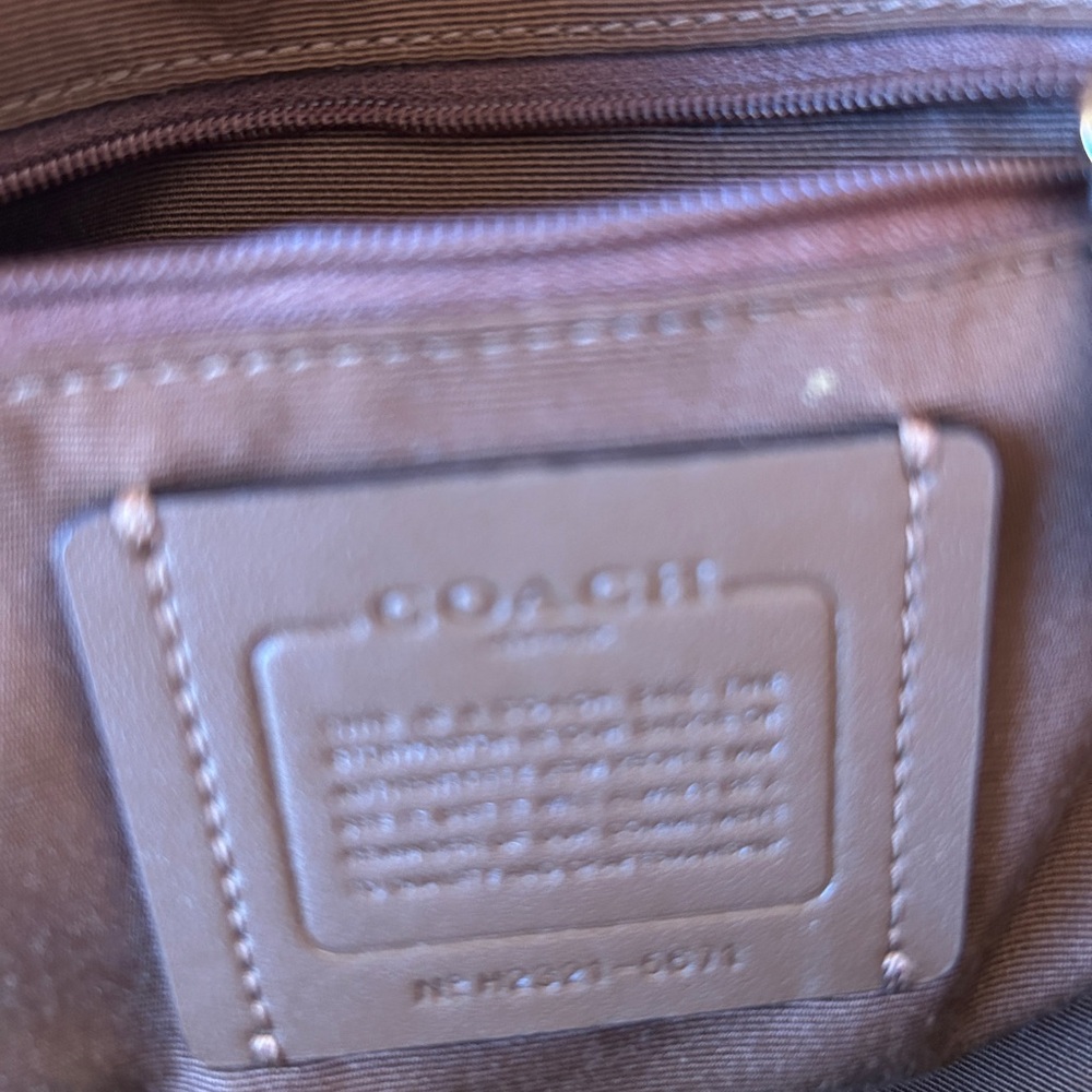 Coach Tan and Brown Monogram Backpack - Picture 7 of 7